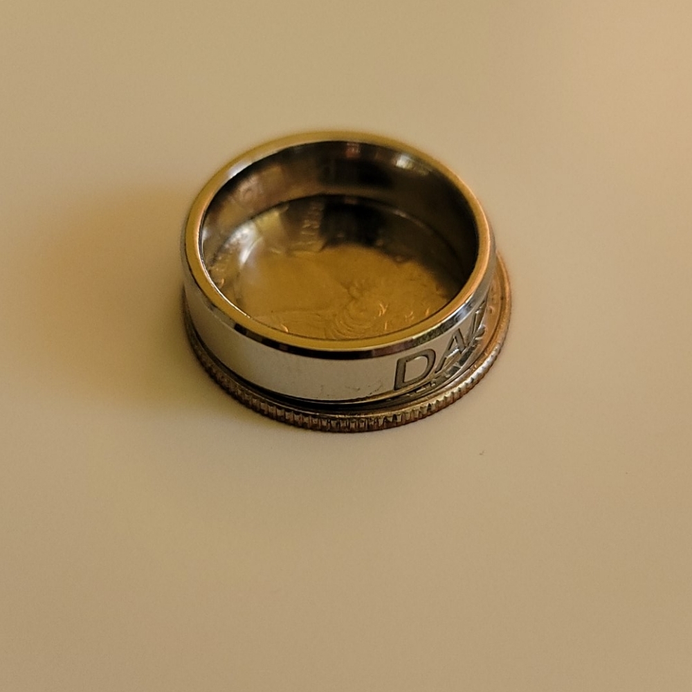 Men's Ring, Inscribed "Dad" and "Love You Dad", 8 - Picture 4 of 6